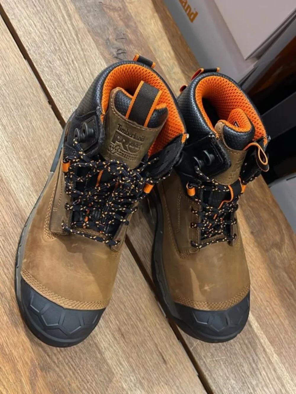 TIMBERLAND PRO MEN'S  6'' COMPOSITE SAFETY TOE LT BROWN  A648B-EM8 ALL SIZES